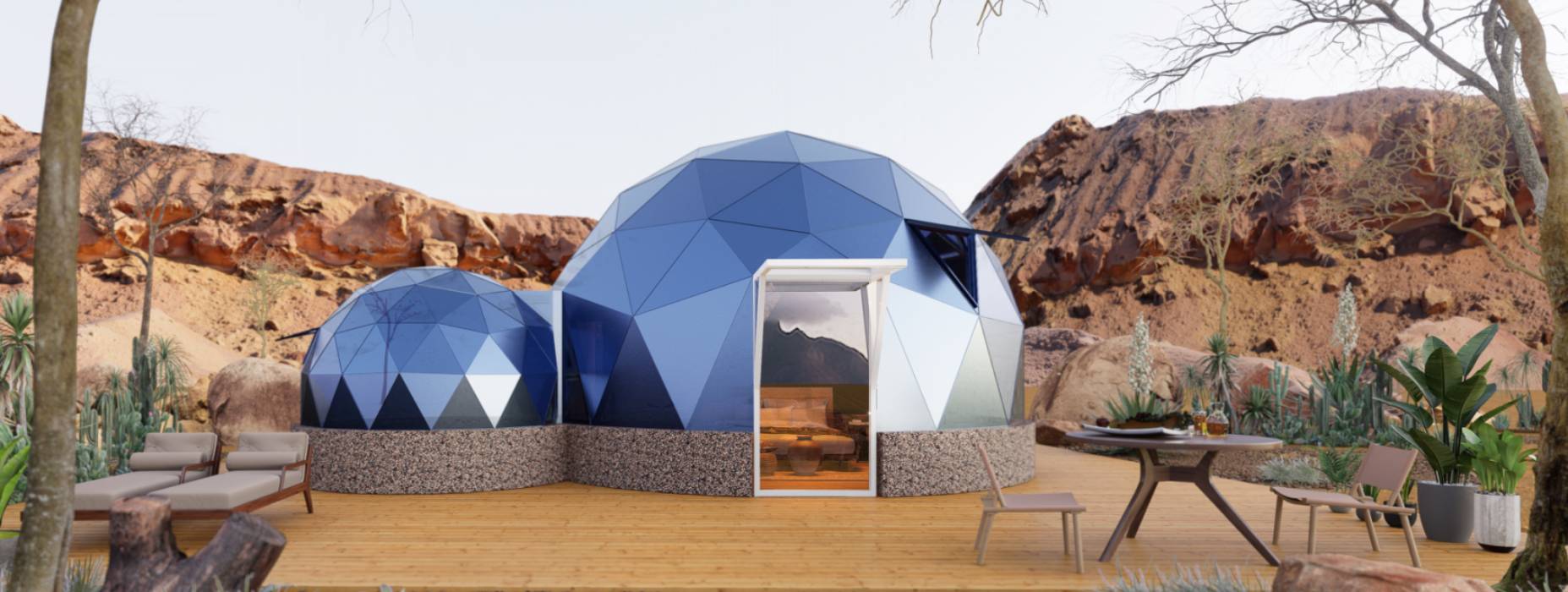 易县球形智能光伏玻璃星空房